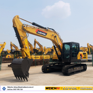 MÁY ĐÀO BÁNH XÍCH 1.0 KHỐI - WEICHAI LOVOL FR220D