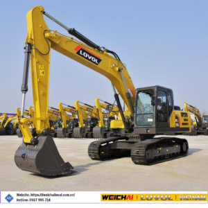 MÁY ĐÀO BÁNH XÍCH 1.0 KHỐI-WEICHAI LOVOL FR215E2