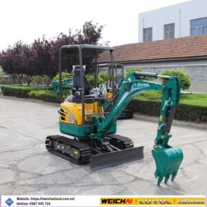 MÀY ĐÀO BÁNH XÍCH MINI 0.04 KHỐI - WEICHAI LOVOL FR18E2-u