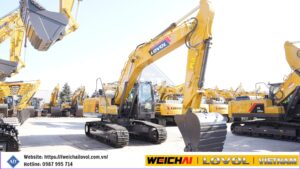 MÁY ĐÀO BÁNH XÍCH 1.1 KHỐI - WEICHAI LOVOL FR225E2